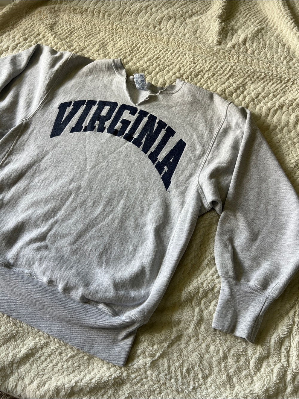Champion Reverse Weave Virginia Cavaliers Gray Crewneck Sweatshirt Size L